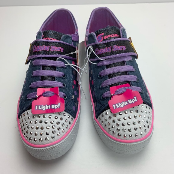 Glimmer Stars Light Up Lyrin Sparkle Shoes 2 - Picture 2 of 7